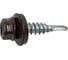 Кровельный саморез КРЕП-КОМП 5,5x25 RAL8019, серо-коричневый К, 250 шт., насадка 8/9 ск55258019кф-У 3