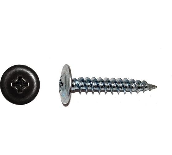 Саморез КРЕП-КОМП ПШО острый, 4,2x25 RAL8019, 500 шт. пшо258019