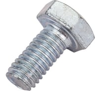 Болт МЕТАЛЛСЕРВИС M6x12, DIN 933, с полной резьбой, цинк, 50 шт. 1239320