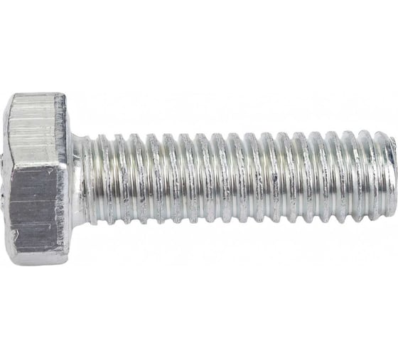 Болт МЕТАЛЛСЕРВИС M6x20, DIN 933, с полной резьбой, цинк, 50 шт. 1238963 1