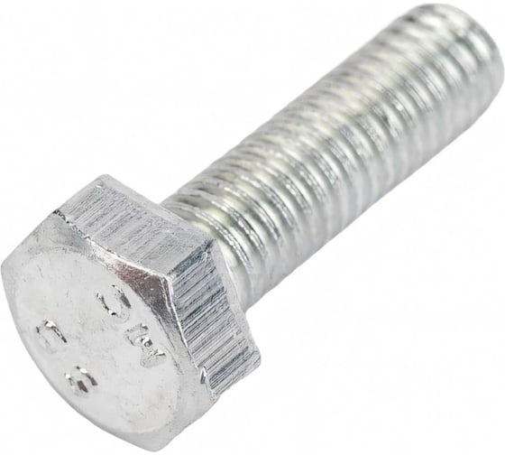 Болт МЕТАЛЛСЕРВИС M6x20, DIN 933, с полной резьбой, цинк, 50 шт. 1238963