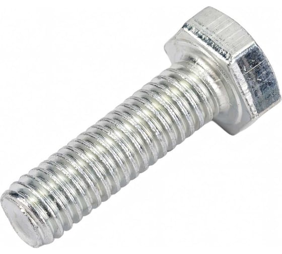 Болт МЕТАЛЛСЕРВИС M6x20, DIN 933, с полной резьбой, цинк, 50 шт. 1238963