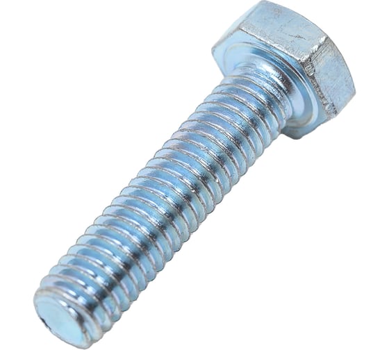 Болт МЕТАЛЛСЕРВИС M6x25, DIN 933, с полной резьбой, цинк, 50 шт. 1238966 1