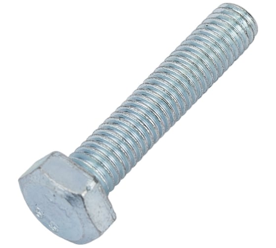 Болт МЕТАЛЛСЕРВИС M6x30, DIN 933, с полной резьбой, цинк, 50 шт. 1238972