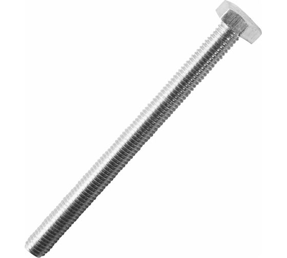 Болт МЕТАЛЛСЕРВИС M8x120, DIN 933, с полной резьбой, цинк, 20 шт. 1238982