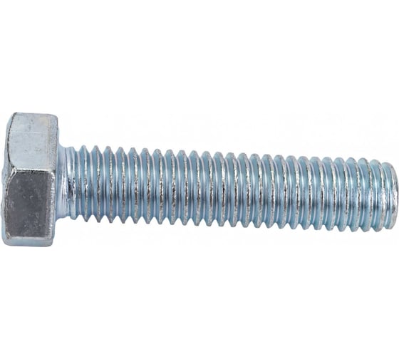 Болт МЕТАЛЛСЕРВИС M8x35, DIN 933, с полной резьбой, цинк, 30 шт. 1239322