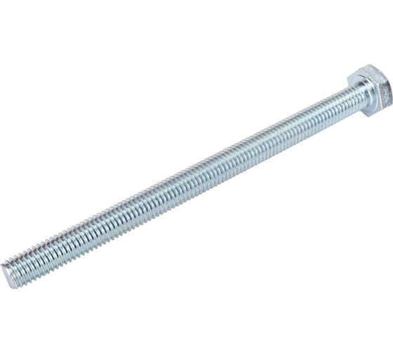 Болт МЕТАЛЛСЕРВИС М10x140, DIN 933, с полной резьбой, цинк, 10 шт. 1239324