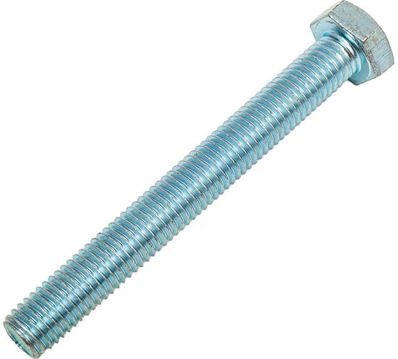 Болт МЕТАЛЛСЕРВИС М12x100, DIN 933, с полной резьбой, цинк, 4 шт. 1239015
