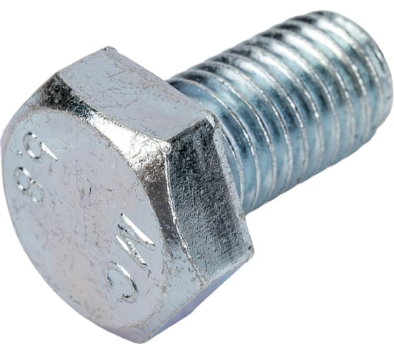 Болт МЕТАЛЛСЕРВИС М12x20, DIN 933, с полной резьбой, цинк, 10 шт. 1239326