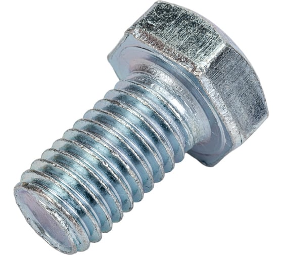 Болт МЕТАЛЛСЕРВИС М12x20, DIN 933, с полной резьбой, цинк, 10 шт. 1239326