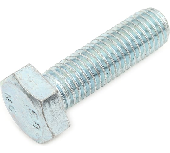 Болт МЕТАЛЛСЕРВИС М12x40, DIN 933, с полной резьбой, цинк, 10 шт. 1239018