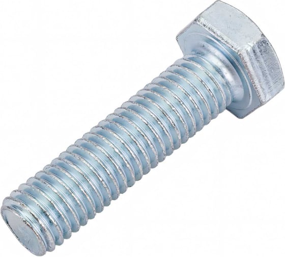 Болт МЕТАЛЛСЕРВИС М12x45, DIN 933, с полной резьбой, цинк, 10 шт. 1239328 1