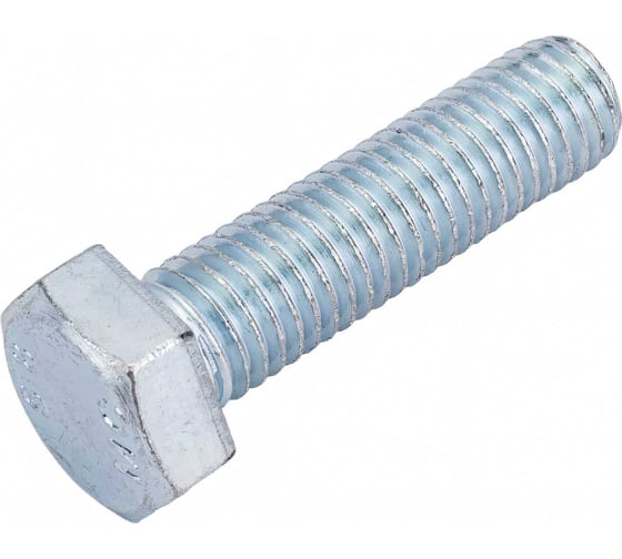 Болт МЕТАЛЛСЕРВИС М12x45, DIN 933, с полной резьбой, цинк, 10 шт. 1239328