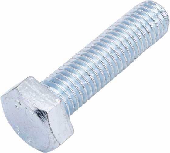 Болт МЕТАЛЛСЕРВИС М12x30, DIN 933, с полной резьбой, цинк, 10 шт. 1239327