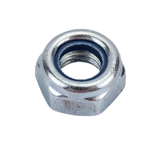 Гайка со стопорным кольцом МЕТАЛЛСЕРВИС M8, DIN 985, цинк, 50 шт. 1239403