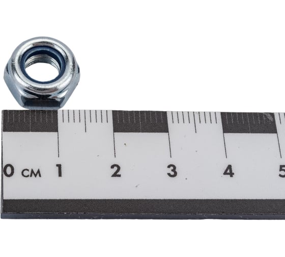 Гайка со стопорным кольцом МЕТАЛЛСЕРВИС M8, DIN 985, цинк, 50 шт. 1239403