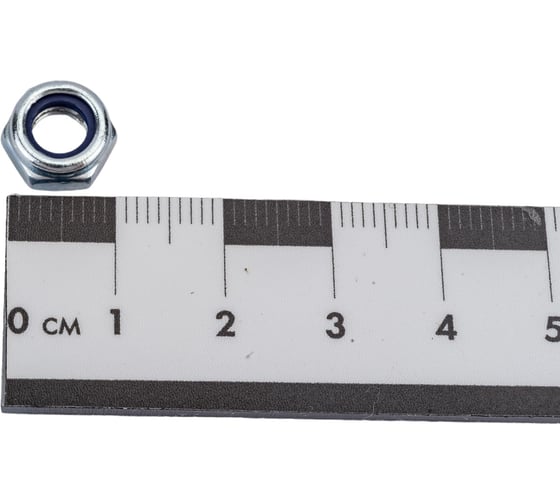 Гайка со стопорным кольцом МЕТАЛЛСЕРВИС M6, DIN 985, цинк, 100 шт. 1239409