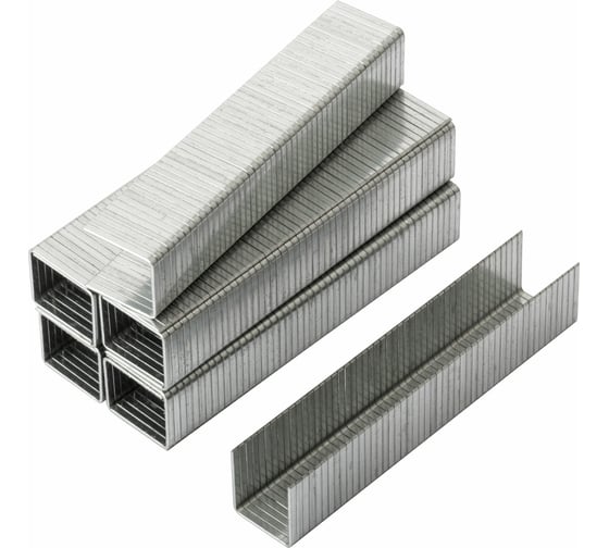 Скобы узкие Профи прямоугольные (6 мм; 1000 шт.) FIT IT 31306 1