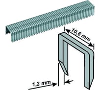 Скобы широкие Профи прямоугольные со скосом (10 мм; 500 шт.) FIT IT 31260