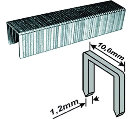 Скобы широкие Профи прямоугольные (8 мм; 500 шт.) FIT IT 31208