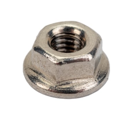 Шестигранная гайка с фланцем с насечками DINFIX ДИН 6923, нерж. А2, M3, 50 шт. 00-00002967