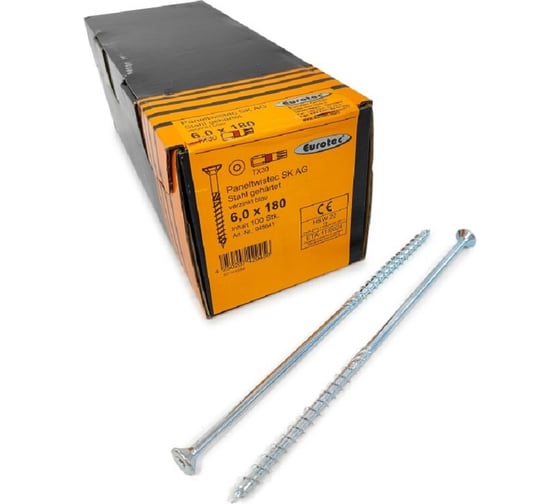 Конструкционные саморезы Eurotec Paneltwistec SK AG 6.0x180/70/10 TX30 потайной, 100 шт. 945641 1