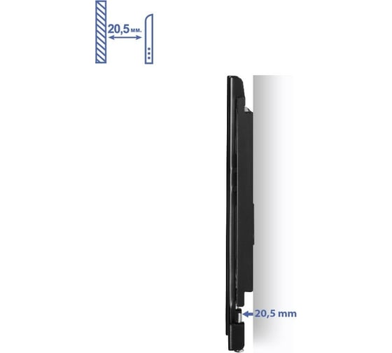 Фиксированный кронштейн Godigital dr mounts черный 23"-42" KL 2020F