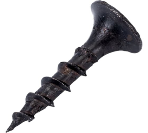 Саморез по дереву Dr. Bronz черный, острый, 3,5x19 мм, 1 кг 351910