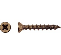 Оконный саморез ZAMETAL 4x20 с острым концом и потайной головкой, редкий шаг, желтый цинк, 1000 шт. ZA101425