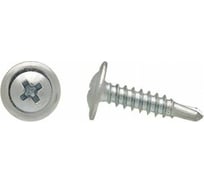 Саморез ZAMETAL 4,2x25, с прессшайбой, со сверлом, цинк, 1000 шт. ZA102699