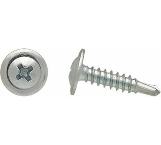 Саморез ZAMETAL 4,2x25, с прессшайбой, со сверлом, цинк, 1000 шт. ZA102699