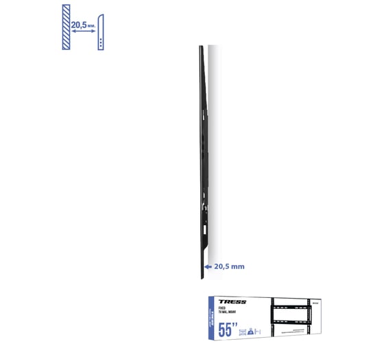 Фиксированный кронштейн TRESS черный 32"-55" WM 2044F