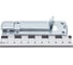 Плоская задвижка ALDEGHI LUIGI SPA 100x27 мм, оцинкованная сталь 214AZ10 6