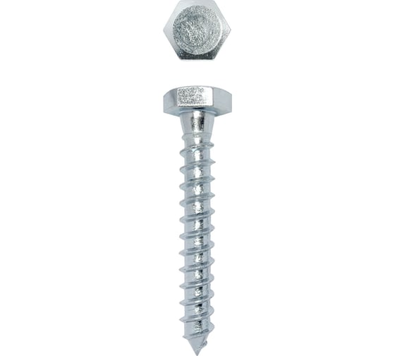 Сантехнический шуруп глухарь Daxmer DIN 571 6x40, 100 шт 00000330721