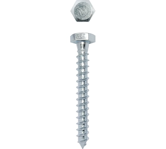 Сантехнический шуруп глухарь Daxmer DIN 571 6x60, 100 шт 00000310711
