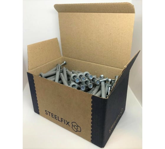 Дюбель гвоздь Steelfix 6x60 мм, грибовидный борт, 100 шт. ДГГ660100