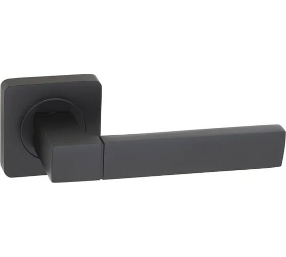 Дверная ручка r06.081 mbp с поворотником bk 0605 mbp и механизмом wc 410 b-s kevlar mbp VETTORE черный матовый 101