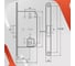 Дверная ручка r06.081 sn/cp с поворотником bk 0605 sn/cp и механизмом wc 410 b-s kevlar sn/cp VETTORE сатин/хром 104 8
