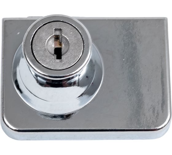 Накладной замок для стекла Mebax 2, хром 00-00002164