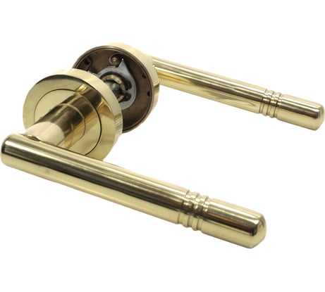 Дверные ручки Левша 3G на розетке, d50, R01M43, латунь У2-1179.З