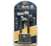 Стальной навесной замок повышенной секретности MSM 60 мм TS3/L60 блистер