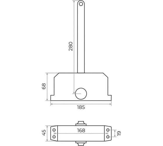 Дверной доводчик Marlok DС-100 серебро 013674