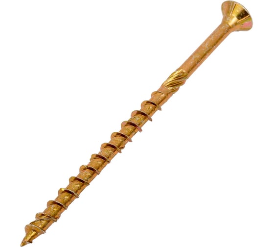 Шуруп для дерева Fischer fpf-sz 6,0x100 yzp, жёлт. цинк, 10 шт. 653981 1