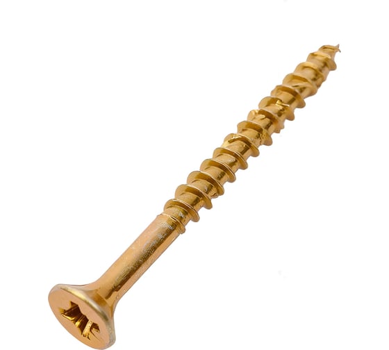 Шуруп для дерева Fischer fpf-sz 4,0x45 yzp, жёлт. цинк, 30 шт. 653948