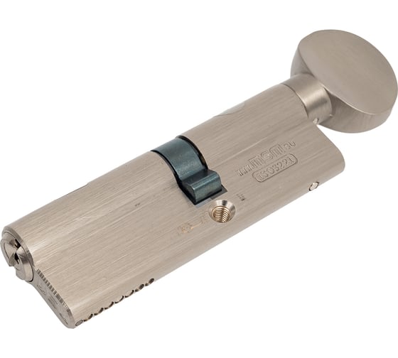 Ключевой цилиндр MSM 40+50 мм, матовый никель, ключ-вертушка CW40/50mm SN