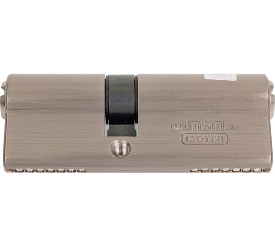 Ключевой цилиндр MSM 45+35 мм, матовый никель, ключ-ключ C45/35mm SN