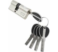 Ключевой цилиндр MSM 40+30 мм, матовый никель, ключ-ключ C40/30mm SN