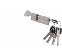 Ключевой цилиндр MSM 60+50 мм, матовый никель, ключ-вертушка CW60/50mm SN