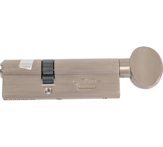Ключевой цилиндр MSM 55+35 мм, матовый никель, ключ-вертушка CW55/35mm SN