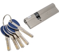 Ключевой цилиндр MSM 60+35 мм, матовый никель, ключ-ключ C60/35mm SN